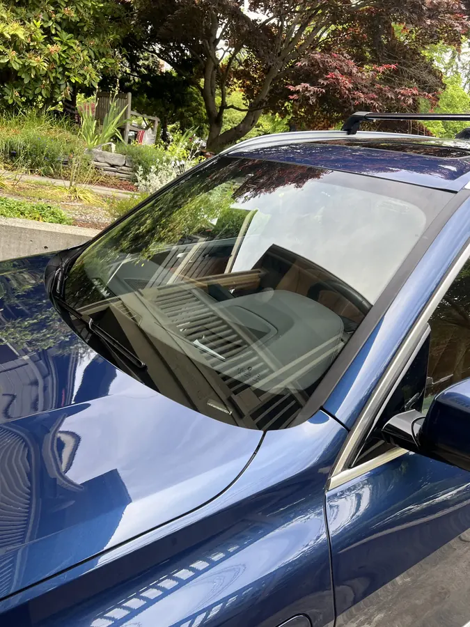 Streak-free BMW windshield